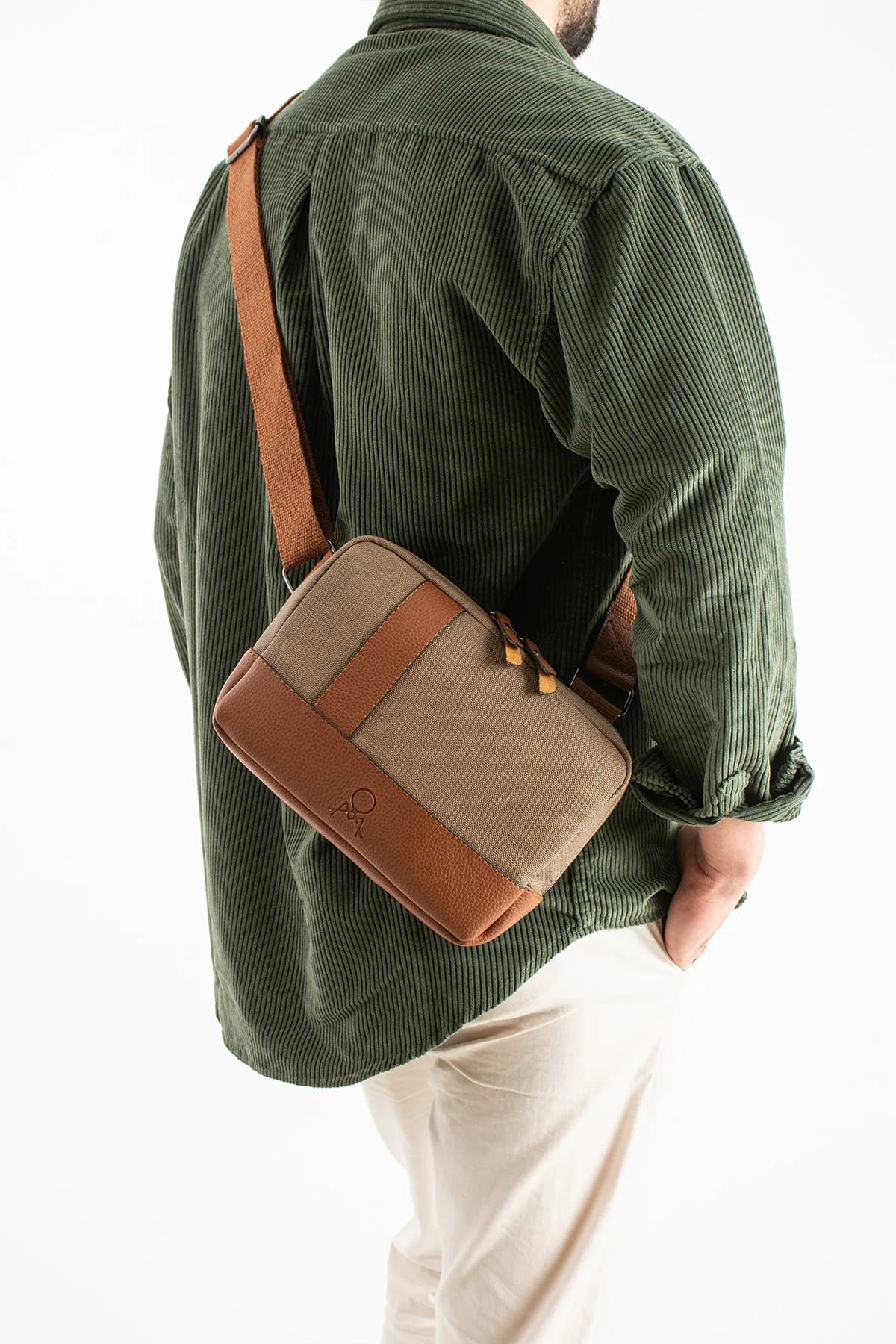 Mega Çanta M434 Canvas Erkek Çapraz Bodybag, Tablet Çantası