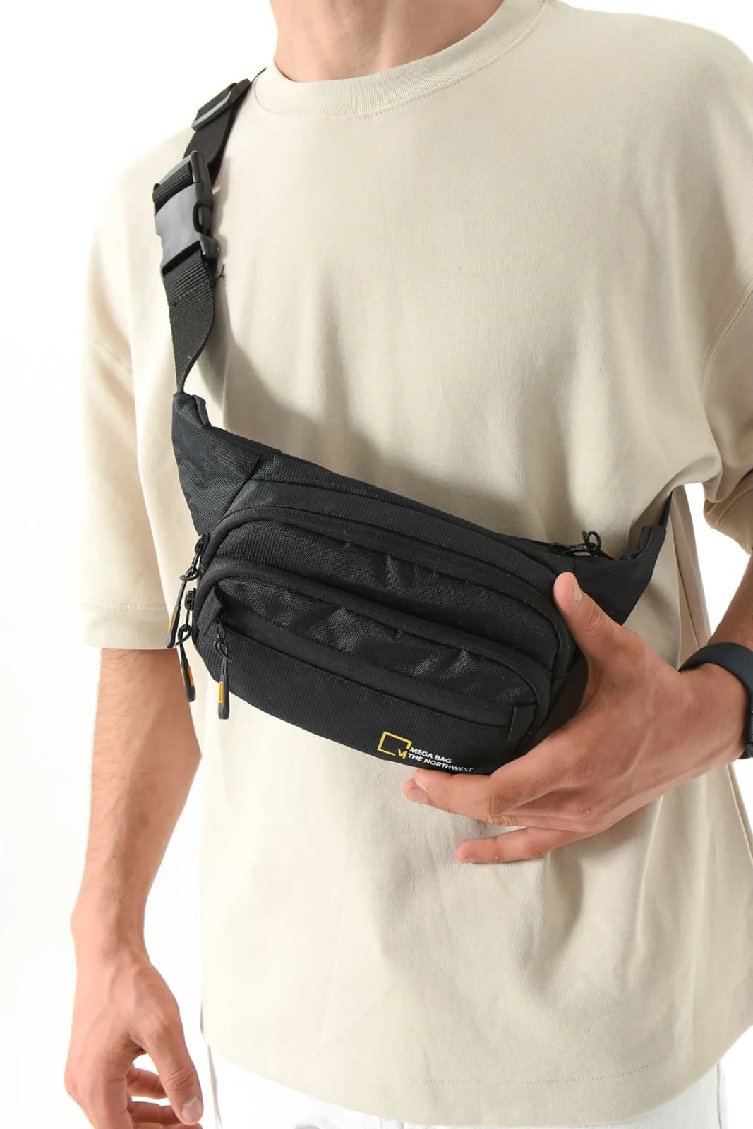 Mega Çanta M1018 Northwest Suya Dayanıklı Quattro Kumaş, Unisex Bel Çanta