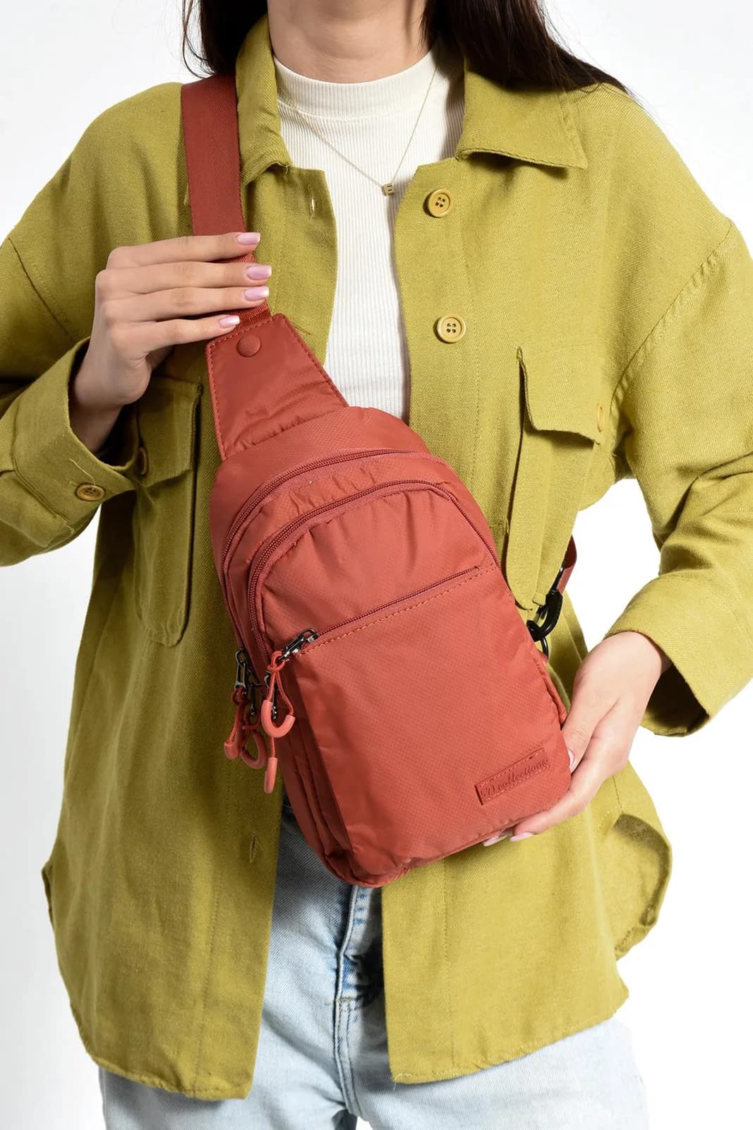 571 Collections, Su Geçirmeyen, Su İtici Hafif Paraşüt Kumaş, Günlük, Unisex Bodybag Çapraz Çanta 9N