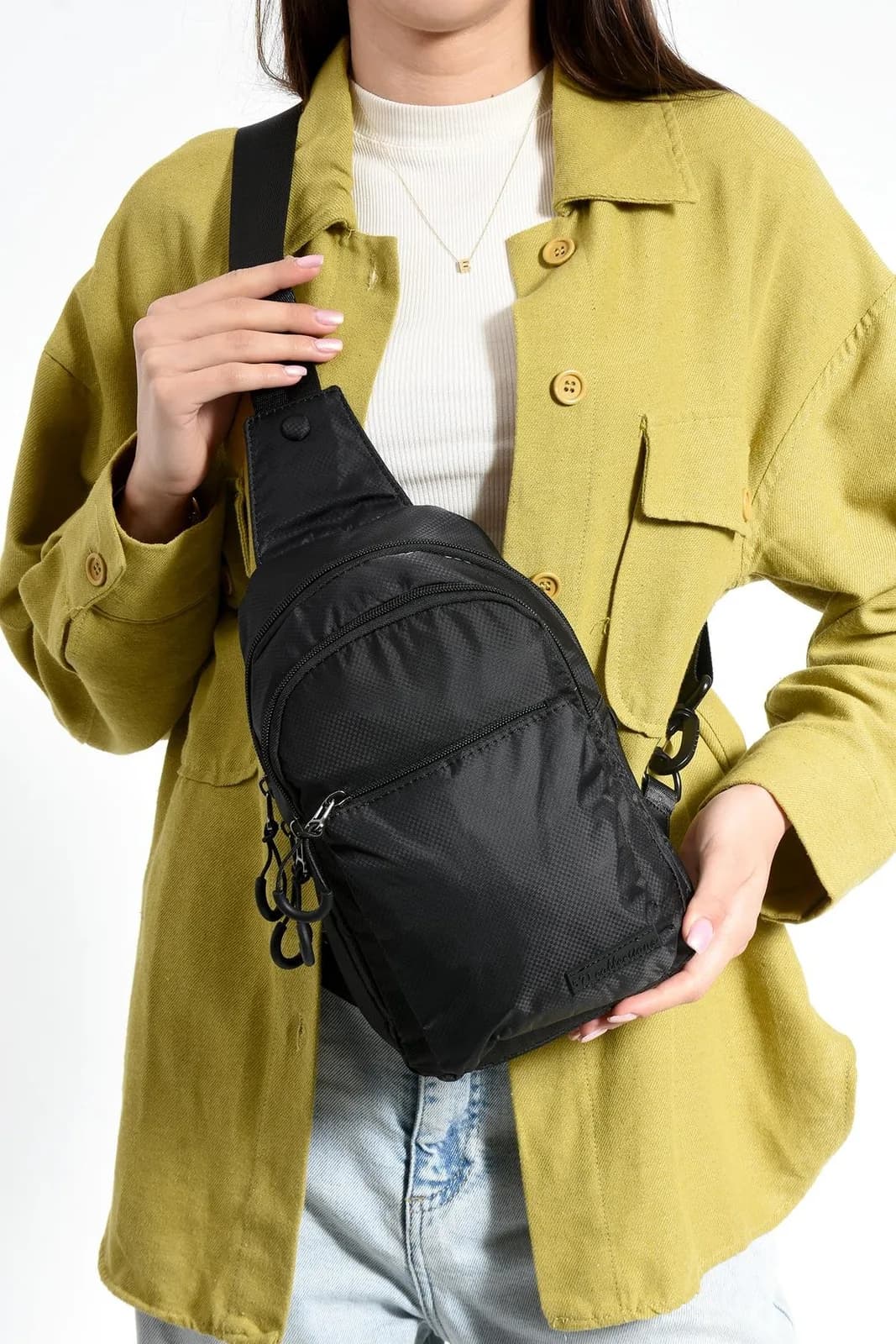 571 Collections, Su Geçirmeyen, Su İtici Hafif Paraşüt Kumaş, Günlük, Unisex Bodybag Çapraz Çanta 9N