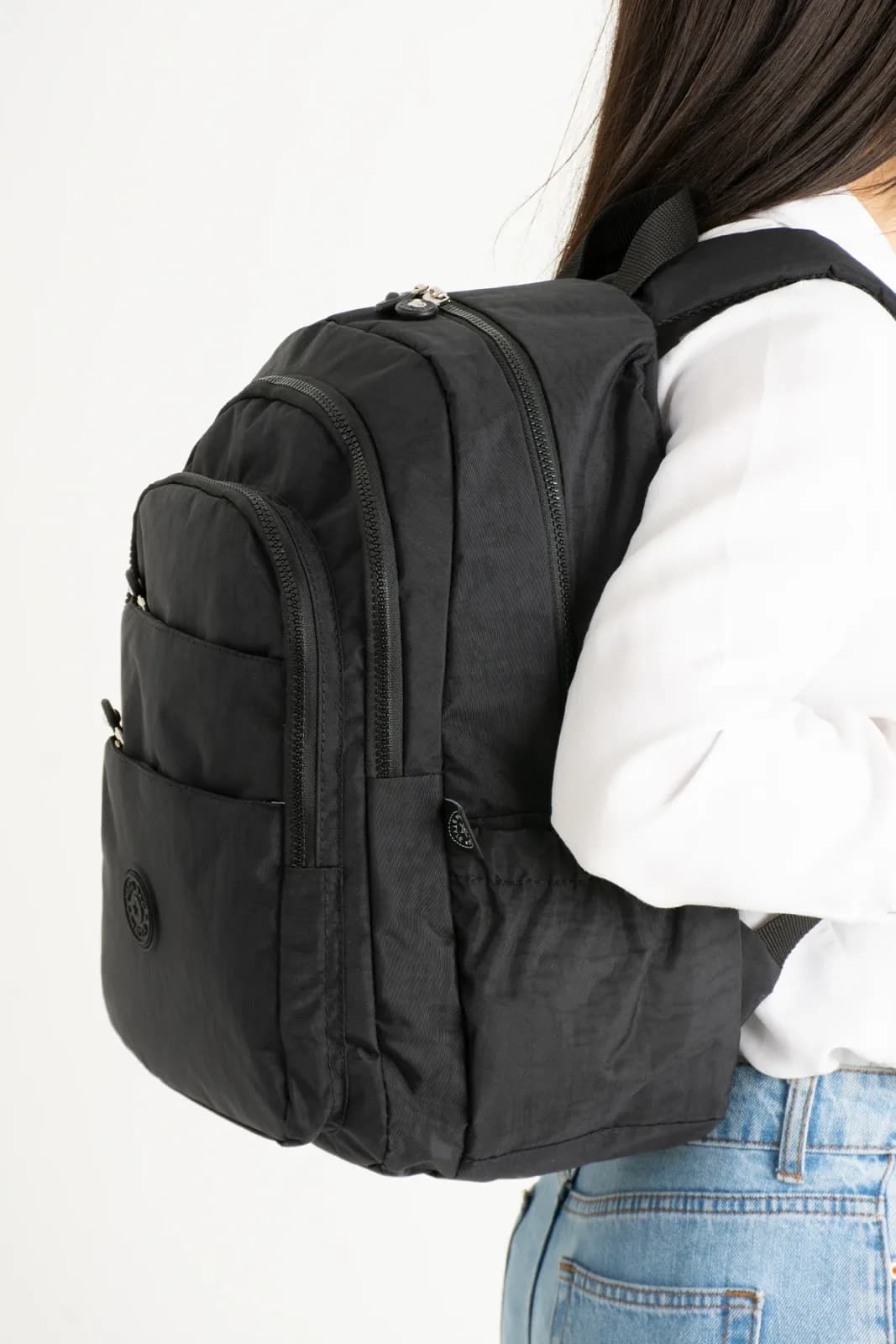 Mega Bag, Suya Dayanıklı Krinkıl Kumaş, Okul Sırt Çantası M2009