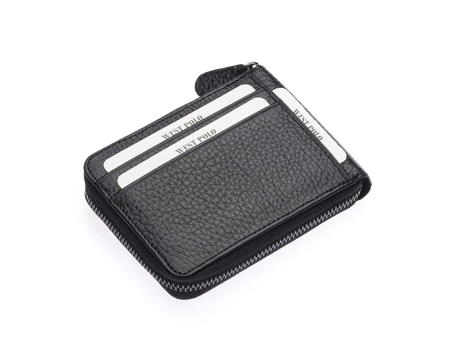 ROGAR Hakiki Deri, Fermuarlı Unisex Cüzdan